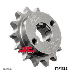 Piñón de acero JT SPROCKETS 14 dientes, paso 428 para FANTIC XEF 125, XMF 125 y BETA RR 125 de 2021 a 2024