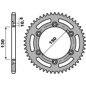 Couronne acier PBR pas 520 pour HONDA NX 650 DOMINATOR, XL 350, XR 250 de 1984 à 1999