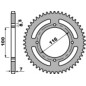 Couronne acier PBR pas 428 pour KAWASAKI KX 100, KX 80, KX 85, KX 85 L de 1979 à 2027