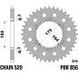 PBR steel rear sprocket 520 pitch for YAMAHA WR 250, XT 500, YFZ 350 BANSHEE 2WD, YZ 125, YZ 250 1975-2009