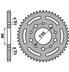 PBR steel rear sprocket 525 pitch for HONDA XRV 750 AFRICA TWIN and YAMAHA YZ 85 1990-2012