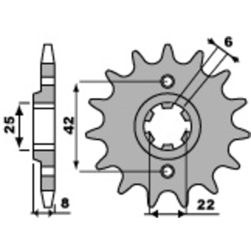 PBR Ritzel Stahl Teilung 520 für HONDA XL 250, XL 600, XL 600 LM PARIS DAKAR, XR 500, XR 600 1980-1990
