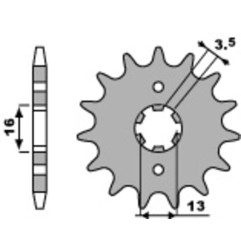 PBR steel front sprocket 420 pitch for SUZUKI JR 50 1978-2006