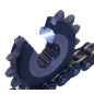 Piñón de acero PBR 15 dientes, paso 520 para YAMAHA YZ 250, KAWASAKI KLX 450, CF MOTO MT 650 y GAS GAS ECF 450 de 1976 a 2027