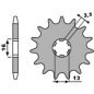 PBR Ritzel Stahl Teilung 420 für YAMAHA DT 50, DT 50 MX, TY 80, SUZUKI TS 50 ERK, TS 50 ERKD, TS 50 XK und KAWASAKI KFX 50 PBR Ritzel Stahl Teilung 420 für YAMAHA DT 50, DT 50 MX, TY 80, SUZUKI TS 50 ERK, TS 50 ERKD, TS 50 XK und KAWASAKI KFX 50