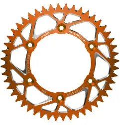 Couronne alu RFX pas 520 pour KTM SX 125, SX 250, HUSQVARNA FE 350, FE 450, HUSABERG FE 400, FE 501 et GAS GAS EC 250, EC 300