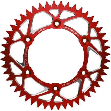 Couronne alu RFX pas 520 pour HUSQVARNA WR 125, WR 250, GAS GAS EC 200, EC 300, SHERCO SEF 250, SEF 300 et BETA RR 400, RR 450