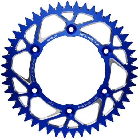 Corona de aluminio RFX paso 520 para TM RACING EN 300, ENF 250, MX 125, MX 250, MX 300 de 1997 a 2022