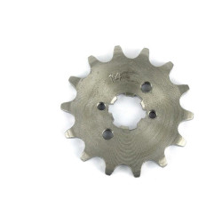 Piñón de acero TECNIUM paso 420 para GILERA RCR 50, SMT 50, APRILIA RX 50, SX 50, KAWASAKI KLX 110 y HUSQVARNA TC 50, TC 50 MINI
