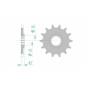 Kit de cadena AFAM 520 MXPRO - 13/51-118 - Corona aluminio standard para GAS GAS MCF 450, HUSQVARNA FC 450 y KTM SXF 450
