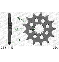 AFAM Chain Kit 520MX6 13/51-114 - Standard Rear Sprocket for SUZUKI RMZ 250 2019-2027