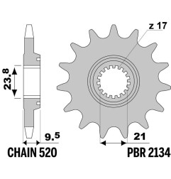 EK CHAIN Kettensatz für HONDA CRF 450 2005-2008