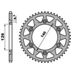 Kit de transmisión EK CHAIN para SUZUKI RMZ 250 de 2016 a 2018
