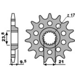 EK CHAIN chain and sprocket kit for SUZUKI RMZ 450 2005-2007