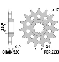 EK CHAIN Kettensatz für SUZUKI RMZ 450 2008-2014