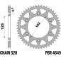 Kit chaîne EK/PBR 520 SRX2 - 14/49-114 - Couronne alu standard pour BETA RR 250, RR 300, XTRAINER 250, XTRAINER 300
