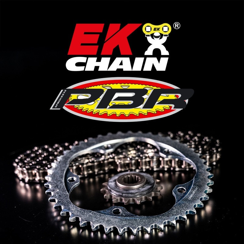Kit cadena EK/PBR 520SRX2 13/40 - corona estándar para YAMAHA YFM 350 WARRIOR 2WD - 3029461 Kit cadena EK/PBR 520SRX2 13/40 - corona estándar para YAMAHA YFM 350 WARRIOR 2WD - 3029461