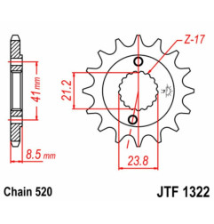 EK CHAIN Kettensatz für HONDA TRX 400 EX SPORTRAX 2WD 1999-2004 - 3027739