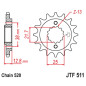 EK/JT Chain Kit 520SRX2 15/43 - Standard Rear Sprocket for KAWASAKI KLX 650 1993-2001 EK/JT Chain Kit 520SRX2 15/43 - Standard Rear Sprocket for KAWASAKI KLX 650 1993-2001