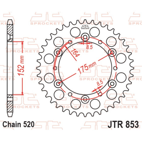 EK/JT Chain Kit 520SRX2 14/41 - Standard Rear Sprocket for YAMAHA YFZ 350 BANSHEE 2WD 1990-2009