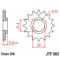 EK CHAIN Kettensatz für YAMAHA TTR 250 1999-2004