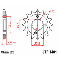 EK CHAIN chain and sprocket kit for SUZUKI LT-R 450 QUADRACER 2WD 2006-2011 - 3034168
