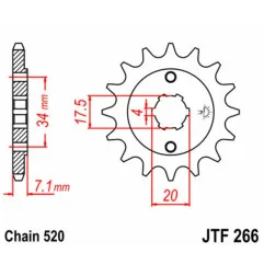 EK CHAIN chain and sprocket kit for HONDA XR 250 1984-1985