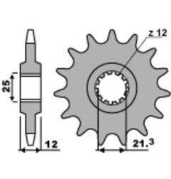 Kit de transmisión EK CHAIN para HUSABERG FE 450 de 2004 a 2008