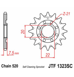 EK CHAIN Kettensatz für HONDA CR 125 2004-2007