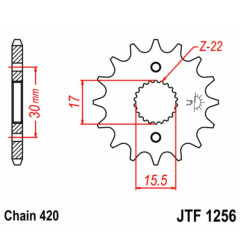 EK CHAIN chain and sprocket kit for HONDA CR 85 2003-2004