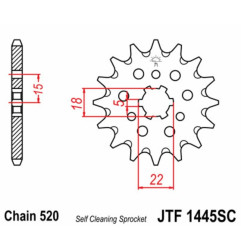 EK CHAIN Kettensatz für KAWASAKI KX 125 2004-2008