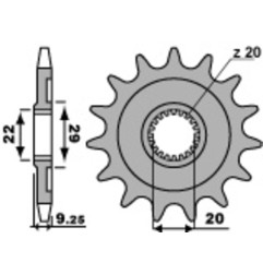 Kit de transmisión EK CHAIN para KAWASAKI KX 250, KXF 250 de 2024 a 2027
