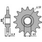 EK/PBR Kettenkit 420SR 11/50-126 - Standard Kettenrad für BETA RRT 50 MOTARD, RRT 50 MOTARD X-SERIES 2005-2011