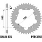 EK/PBR Chain Kit 415RR 13/45-126 - Standard Rear Sprocket for APRILIA PEGASO 50, RX 50, RX 50 3 MARCE, RX 50 5 MARCE 1992-1995