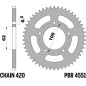 EK/PBR Chain kit 420 SR - 11/52-126 - Steel Standard Rear Sprocket for RIEJU SMX 50 2007-2008 EK/PBR Chain kit 420 SR - 11/52-126 - Steel Standard Rear Sprocket for RIEJU SMX 50 2007-2008