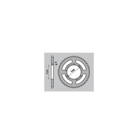 EK/PBR Chain kit 428 DEH - 12/56-132 - Steel Standard Rear Sprocket for HM CRE 50 2001