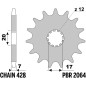 EK/PBR Kettenkit 428 DEH - 12/56-132 - Standard Kettenrad Stahl für HM CRE 50 2001