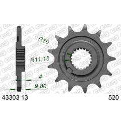 Kit de transmisión EK CHAIN para SHERCO SEF 250, SEF 300 de 2014 a 2020