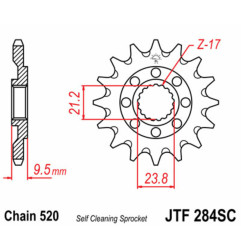 EK CHAIN Kettensatz für HONDA TRX 450 R SPORTRAX KICK START 2WD 2004-2005
