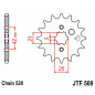 Kit de cadena EK/JT 520 SRX2 - 13/38-98 - Corona de acero para YAMAHA YFM 350 RAPTOR 2WD de 2005 a 2013