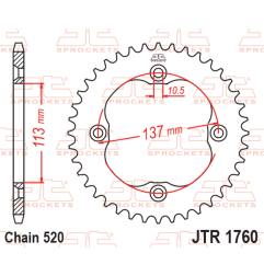 EK CHAIN chain and sprocket kit for SUZUKI LTZ 400 2009-2018