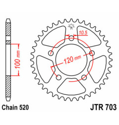 EK CHAIN chain and sprocket kit for POLARIS PREDATOR 500 2002-2013