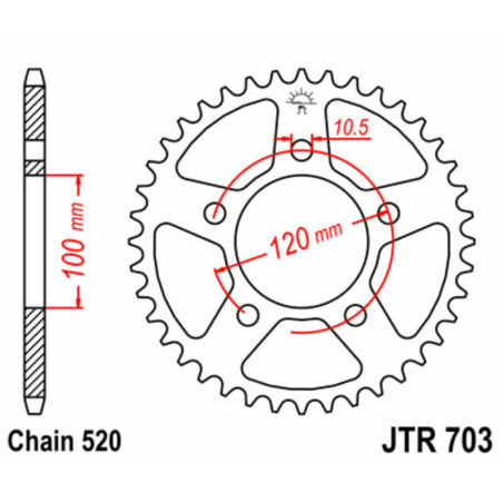 EK/JT Chain kit 520 SRX2 - 14/37-94 - Steel Standard Rear Sprocket for POLARIS PREDATOR 500 2002-2013