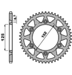 EK CHAIN chain and sprocket kit for BETA RR 125, RR 125 2T RACE, RR 125 2T X-PRO, RR 350, RR 400 2013-2027