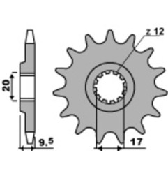 EK CHAIN chain and sprocket kit for GAS GAS MC 65, HUSQVARNA TC 65 and KTM SX 65 2025-2027