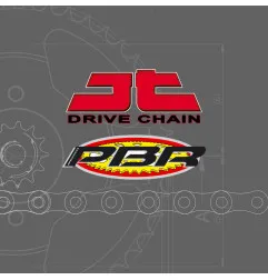 Kit chaîne JT/PBR 520HDS 14/51 standard - couronne ultra-light pour HONDA CR 250 de 1988 à 1989