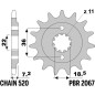 Kit chaîne JT/PBR 520X1R3 13/48 standard - couronne standard pour HONDA XR 250 de 1996 à 2004