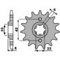 JT DRIVE CHAIN Kettensatz für HONDA XR 500 1983-1984