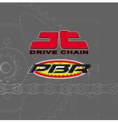 Kit chaîne JT/PBR 520HDS 13/48 standard - couronne ultra-light pour HUSQVARNA CR 125 de 2000 à 2001