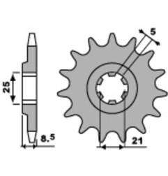 Kit de transmisión JT DRIVE CHAIN para KAWASAKI KX 250 de 1986